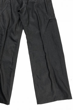 画像をギャラリービューアに読み込む, OPPOSE DUALITY 8POCKET PANEL WIDE DENIM TROUSERS (BLACK GREY)