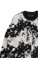 画像をギャラリービューアに読み込む, A.F ARTEFACT ASYMMETRY LOOP HEM TOPS / MOTTLED DYING (BLACK x IVORY)