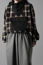 画像をギャラリービューアに読み込む, F/CE. WATER-SHIELD CHECK ANORAK SHIRT (BLACK)