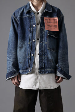 画像をギャラリービューアに読み込む, FULLCOUNT "Fear Of The Dark" Type 1 Denim Jacket / 15.5oz Zimbabwe Selvedge Denim (INDIGO BLUE)