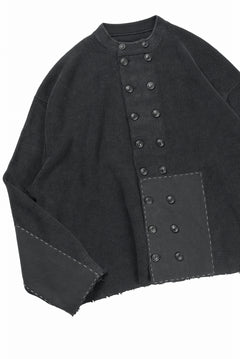 Load image into Gallery viewer, Professor.E DOUBLED BREASTED AGED KNIT (BLACK)