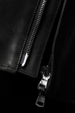 画像をギャラリービューアに読み込む, ierib EX-Collared Zip Jacket / Horse Nubuck Leather (BLACK)