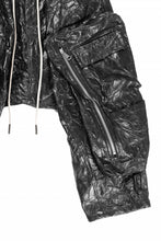 画像をギャラリービューアに読み込む, A.F ARTEFACT DROPCLOTCH WIDE PANTS / WASHER SYNTHETIC LEATHER (BLACK)