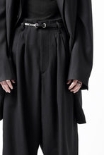 画像をギャラリービューアに読み込む, Y's for men 3TUCKS WIDE TAPERED PANTS / CLASSIC WOOL GABADINE (BLACK)