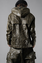 画像をギャラリービューアに読み込む, A.F ARTEFACT HOODED ZIPPER BLOUSON / WASHER SYNTHETIC LEATHER (KHAKI)