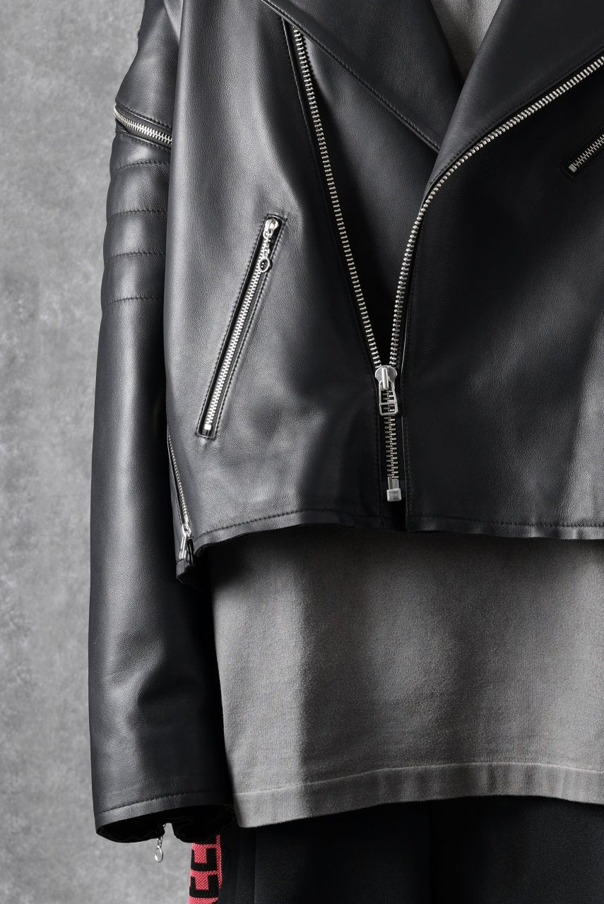 画像をギャラリービューアに読み込む, FACETASM×AVIREX ZIP DOUBLE RIDERS JACKET (BLACK)