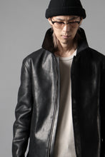 画像をギャラリービューアに読み込む, ierib EX-Collared Zip Jacket / Horse Nubuck Leather (BLACK)