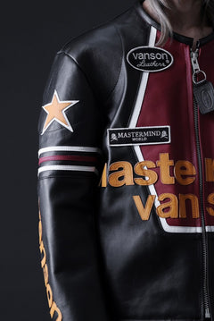画像をギャラリービューアに読み込む, mastermind WORLD × VANSON STAR JACKET (BLACK)