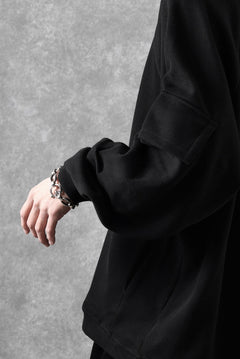 Load image into Gallery viewer, A.F ARTEFACT FLAP POCKET RAGLAN TOP / COPE KNIT JERSEY (BLACK)