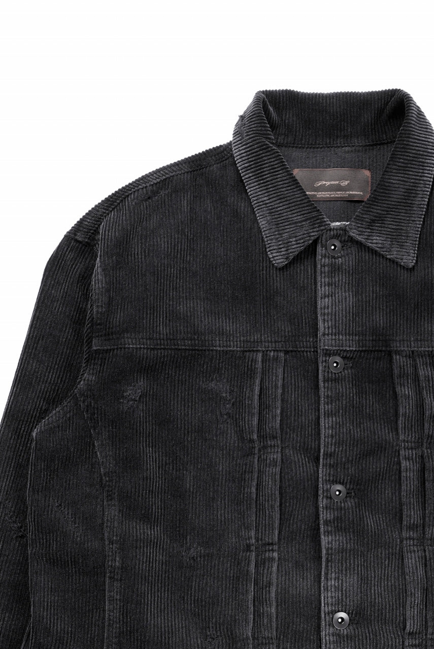 Load image into Gallery viewer, Professor.E AGED CORDUROY JKT (AGED BLACK)