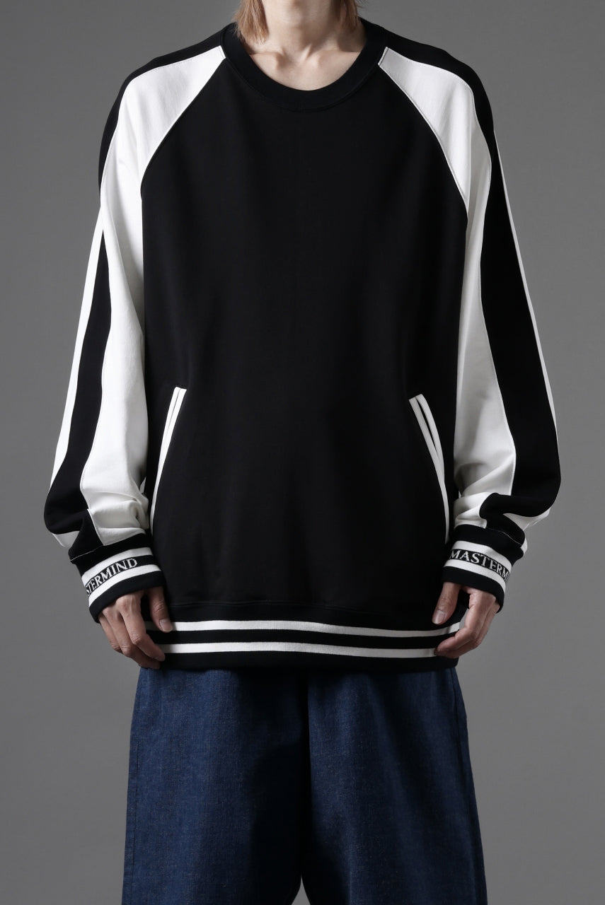 画像をギャラリービューアに読み込む, MASTERMIND WORLD SOUVENIR SWEATSHIRT / REGULAR FIT (BLACK x WHITE)