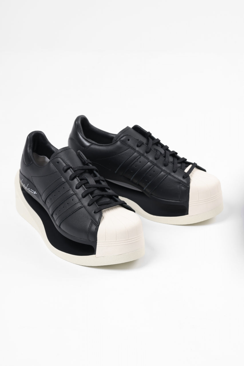 画像をギャラリービューアに読み込む, Y-3 Yohji Yamamoto GENDO SUPER STAR (BLACK x BLACK x CREAM WHITE)