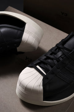 画像をギャラリービューアに読み込む, Y-3 Yohji Yamamoto GENDO SUPER STAR (BLACK x BLACK x CREAM WHITE)