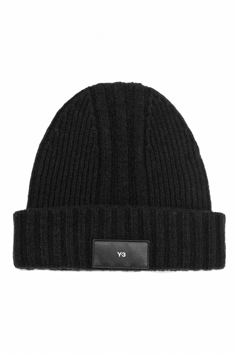 Y-3 Yohji Yamamoto KNIT BEANIE (BLACK)の商品ページ | ワイスリー ヨージヤマモトの公式通販 - LOOM  OSAKA