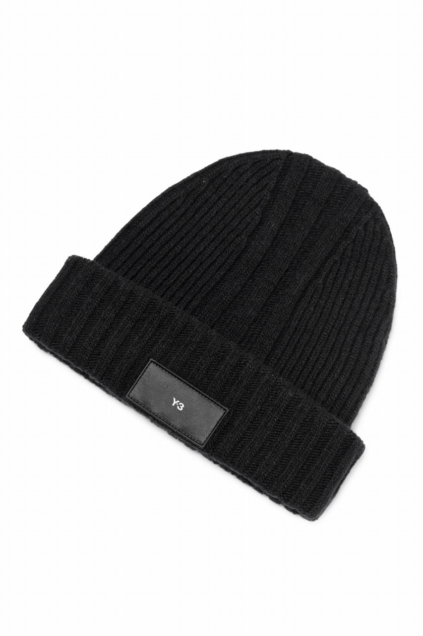 Load image into Gallery viewer, Y-3 Yohji Yamamoto KNIT BEANIE (BLACK)