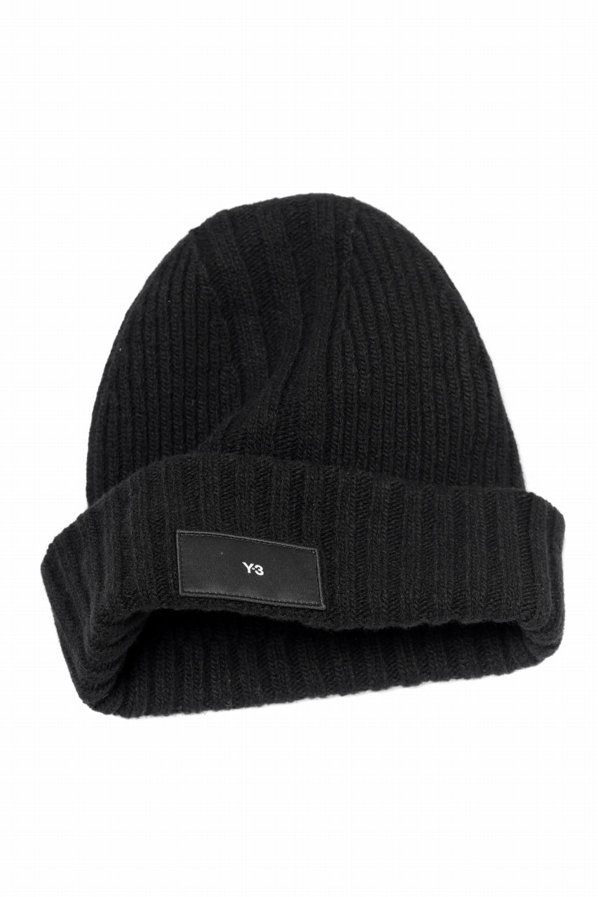 Load image into Gallery viewer, Y-3 Yohji Yamamoto KNIT BEANIE (BLACK)