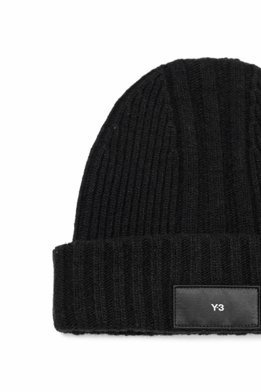Load image into Gallery viewer, Y-3 Yohji Yamamoto KNIT BEANIE (BLACK)