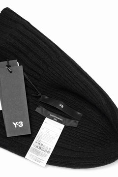 画像をギャラリービューアに読み込む, Y-3 Yohji Yamamoto KNIT BEANIE (BLACK)