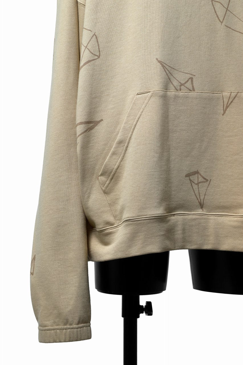 画像をギャラリービューアに読み込む, A.F ARTEFACT PYRA PATTERN PRINT SWEAT HOODIE (BEIGE)