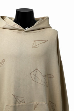 画像をギャラリービューアに読み込む, A.F ARTEFACT PYRA PATTERN PRINT SWEAT HOODIE (BEIGE)