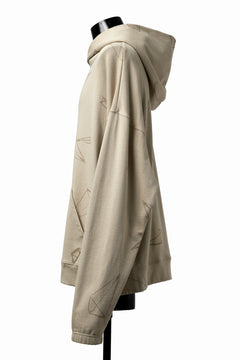画像をギャラリービューアに読み込む, A.F ARTEFACT PYRA PATTERN PRINT SWEAT HOODIE (BEIGE)