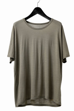 画像をギャラリービューアに読み込む, COLINA DOLMAN S/S TEE / SUPER 120s WASHABLE WOOL JERSEY (SEPIA)