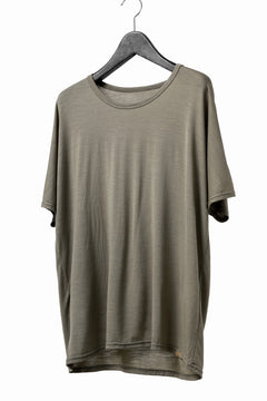 画像をギャラリービューアに読み込む, COLINA DOLMAN S/S TEE / SUPER 120s WASHABLE WOOL JERSEY (SEPIA)