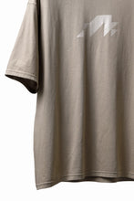画像をギャラリービューアに読み込む, A.F ARTEFACT NUMBERRING PRINT OVER SIZED S/S TEE (BEIGE)