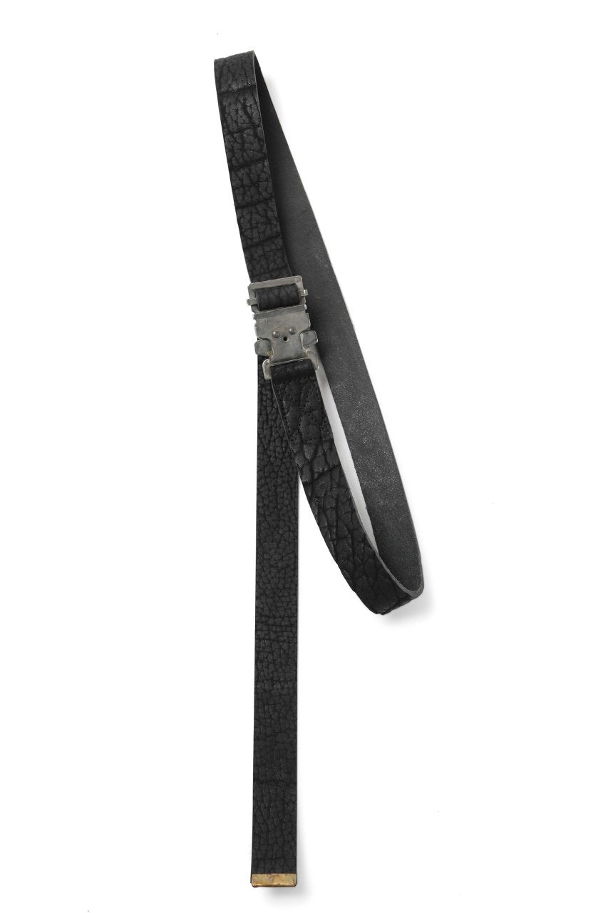 画像をギャラリービューアに読み込む, ierib detachable buckle belt / one piece rough bull (BLACK)