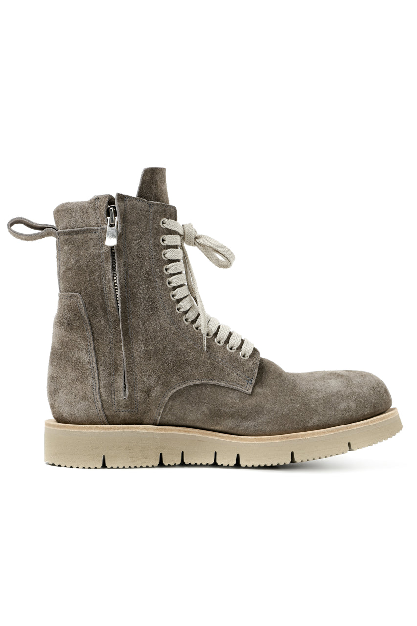 Load image into Gallery viewer, A.F ARTEFACT x Portaille LACE-UP SIDE ZIP BOOTS / SOFT SUEDE (GREIGE)