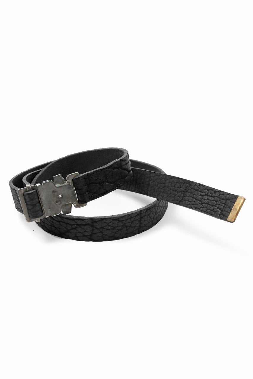画像をギャラリービューアに読み込む, ierib detachable buckle belt / one piece rough bull (BLACK)