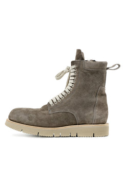 Load image into Gallery viewer, A.F ARTEFACT x Portaille LACE-UP SIDE ZIP BOOTS / SOFT SUEDE (GREIGE)