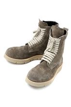 Load image into Gallery viewer, A.F ARTEFACT x Portaille LACE-UP SIDE ZIP BOOTS / SOFT SUEDE (GREIGE)