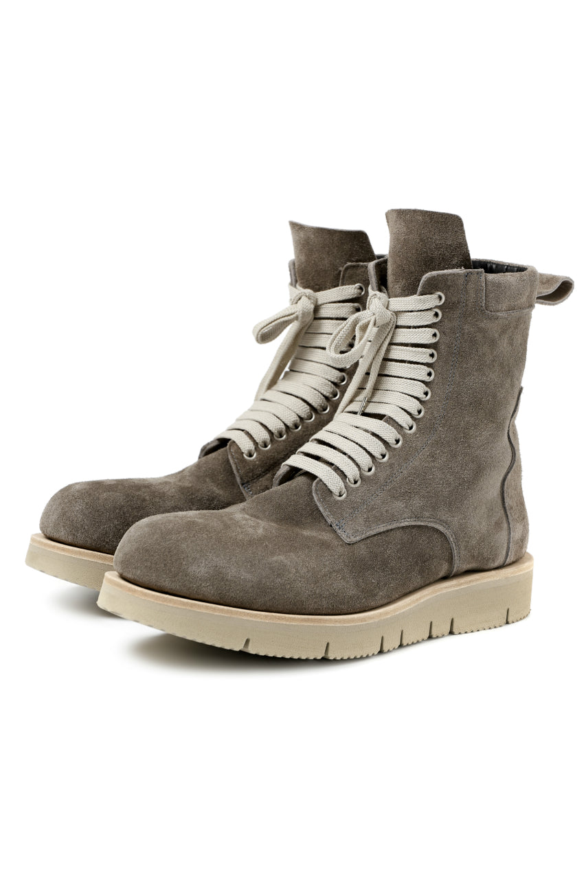 Load image into Gallery viewer, A.F ARTEFACT x Portaille LACE-UP SIDE ZIP BOOTS / SOFT SUEDE (GREIGE)