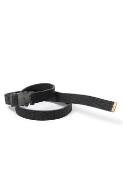 画像をギャラリービューアに読み込む, ierib detachable buckle belt / one piece rough bull (BLACK)