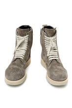 Load image into Gallery viewer, A.F ARTEFACT x Portaille LACE-UP SIDE ZIP BOOTS / SOFT SUEDE (GREIGE)