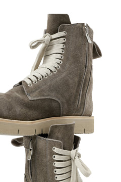 Load image into Gallery viewer, A.F ARTEFACT x Portaille LACE-UP SIDE ZIP BOOTS / SOFT SUEDE (GREIGE)