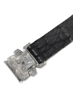 画像をギャラリービューアに読み込む, ierib detachable buckle belt / one piece rough bull (BLACK)