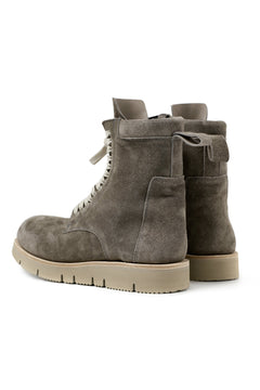 Load image into Gallery viewer, A.F ARTEFACT x Portaille LACE-UP SIDE ZIP BOOTS / SOFT SUEDE (GREIGE)