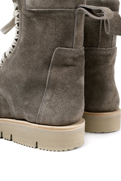 Load image into Gallery viewer, A.F ARTEFACT x Portaille LACE-UP SIDE ZIP BOOTS / SOFT SUEDE (GREIGE)