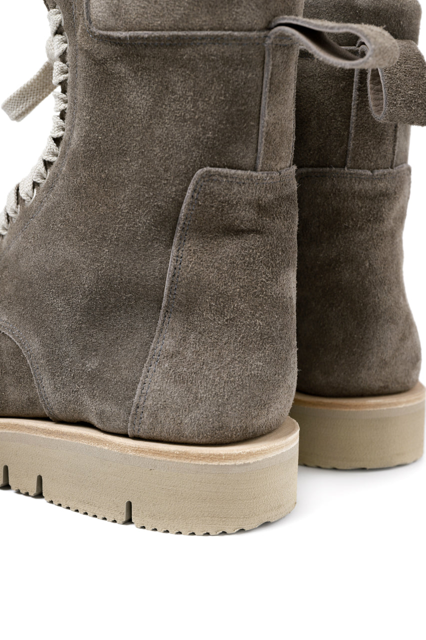 Load image into Gallery viewer, A.F ARTEFACT x Portaille LACE-UP SIDE ZIP BOOTS / SOFT SUEDE (GREIGE)