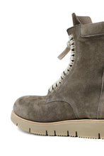 Load image into Gallery viewer, A.F ARTEFACT x Portaille LACE-UP SIDE ZIP BOOTS / SOFT SUEDE (GREIGE)