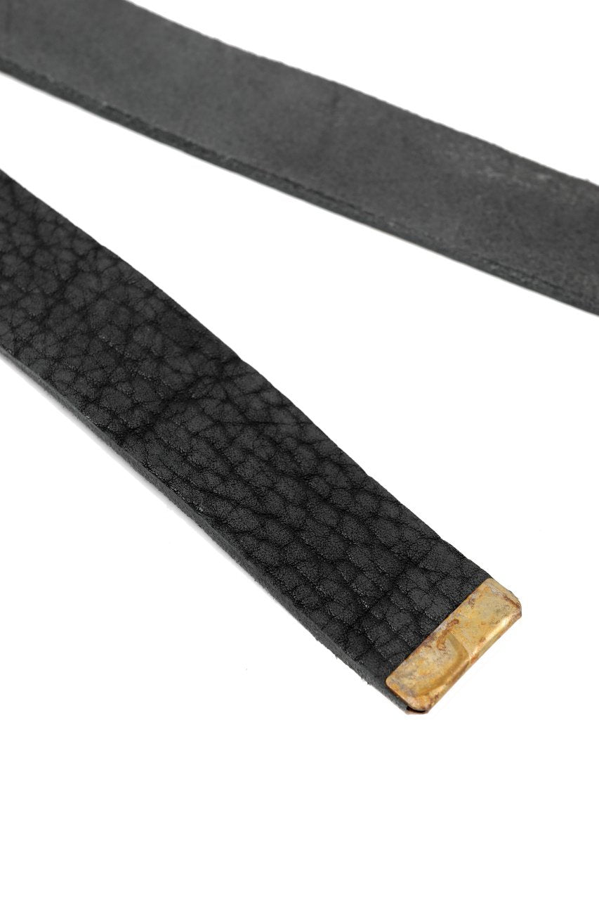 画像をギャラリービューアに読み込む, ierib detachable buckle belt / one piece rough bull (BLACK)