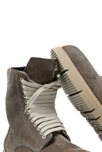 Load image into Gallery viewer, A.F ARTEFACT x Portaille LACE-UP SIDE ZIP BOOTS / SOFT SUEDE (GREIGE)