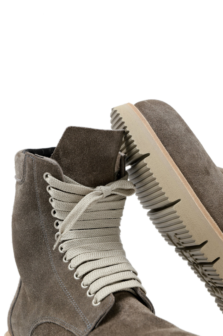 Load image into Gallery viewer, A.F ARTEFACT x Portaille LACE-UP SIDE ZIP BOOTS / SOFT SUEDE (GREIGE)