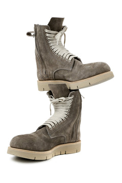 Load image into Gallery viewer, A.F ARTEFACT x Portaille LACE-UP SIDE ZIP BOOTS / SOFT SUEDE (GREIGE)