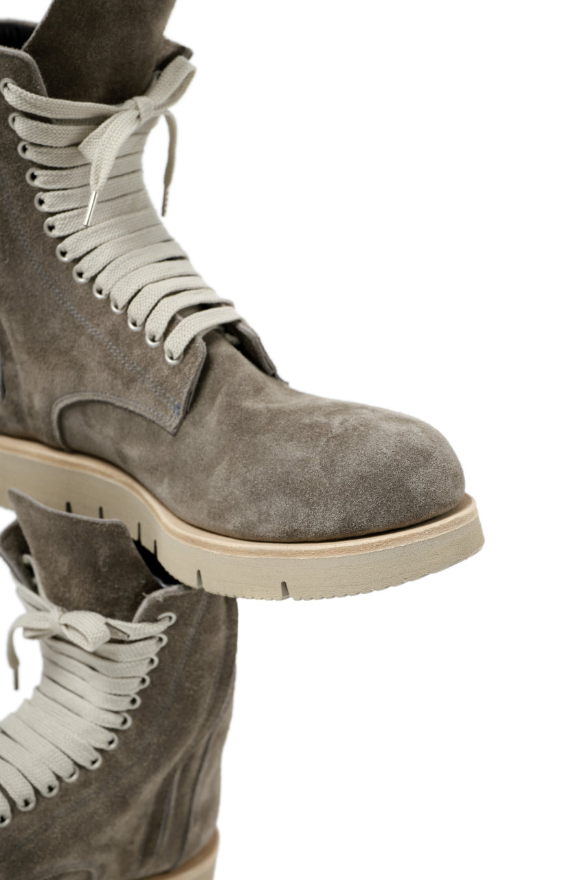 Load image into Gallery viewer, A.F ARTEFACT x Portaille LACE-UP SIDE ZIP BOOTS / SOFT SUEDE (GREIGE)