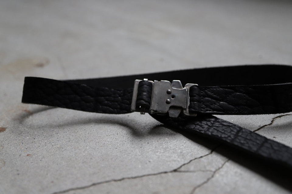 画像をギャラリービューアに読み込む, ierib detachable buckle belt / one piece rough bull (BLACK)