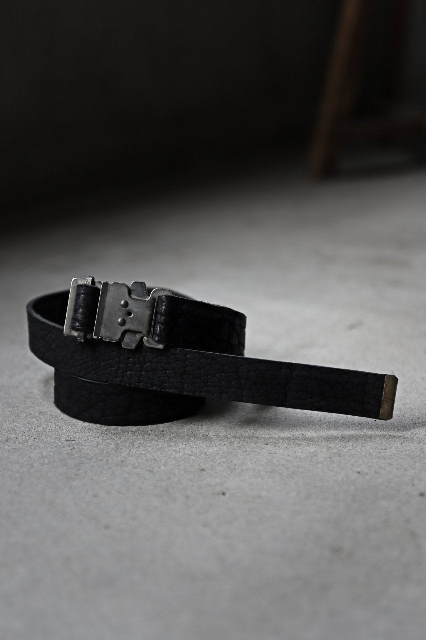 画像をギャラリービューアに読み込む, ierib detachable buckle belt / one piece rough bull (BLACK)