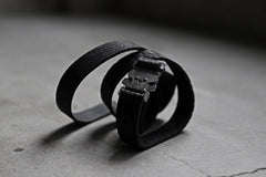 画像をギャラリービューアに読み込む, ierib detachable buckle belt / one piece rough bull (BLACK)